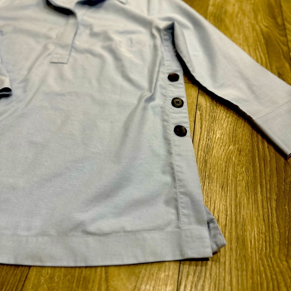 ✨ No-Iron Oxford Button-Detail Cotton Tunic – Size 2 ✨ - Picture 14 of 15